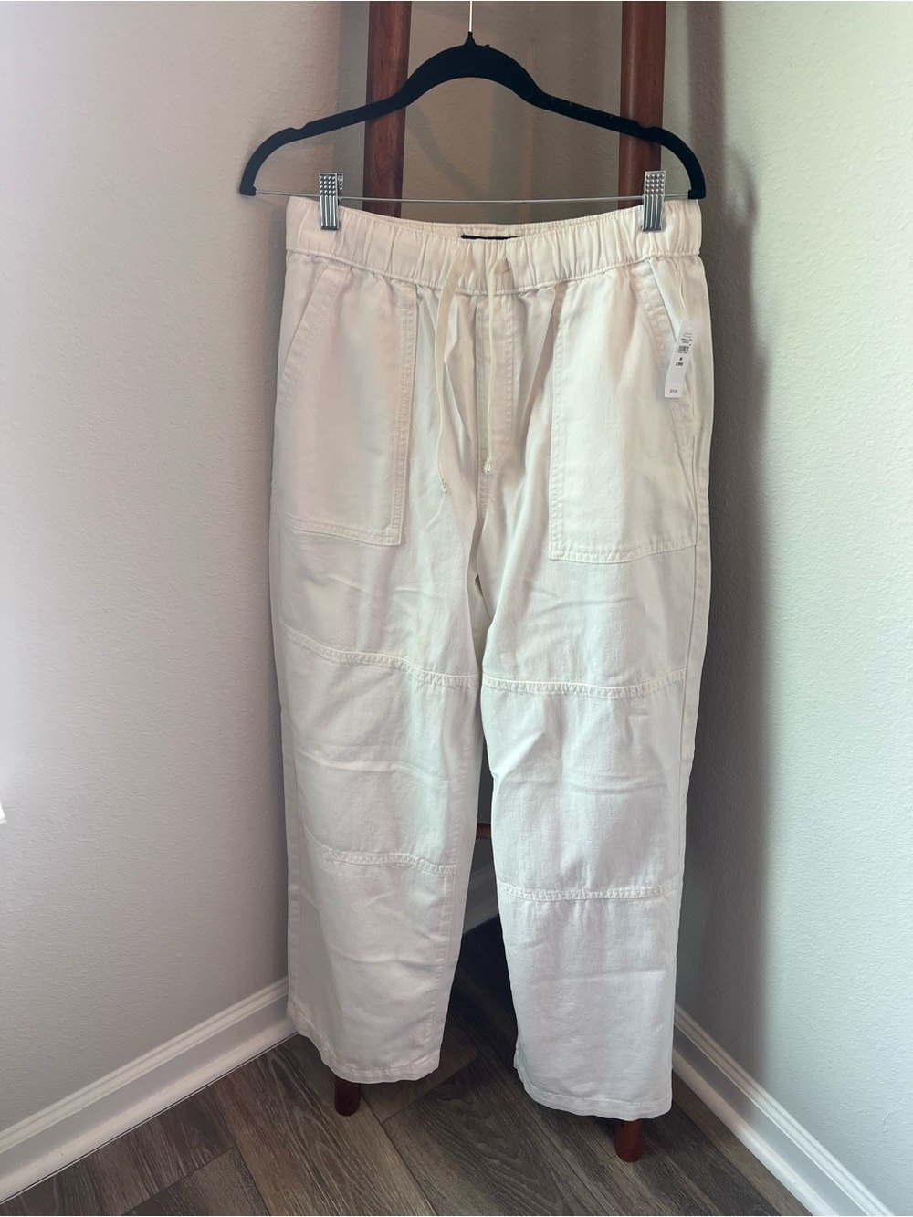 Gap Denim High-rise wide leg Drawstring Pants